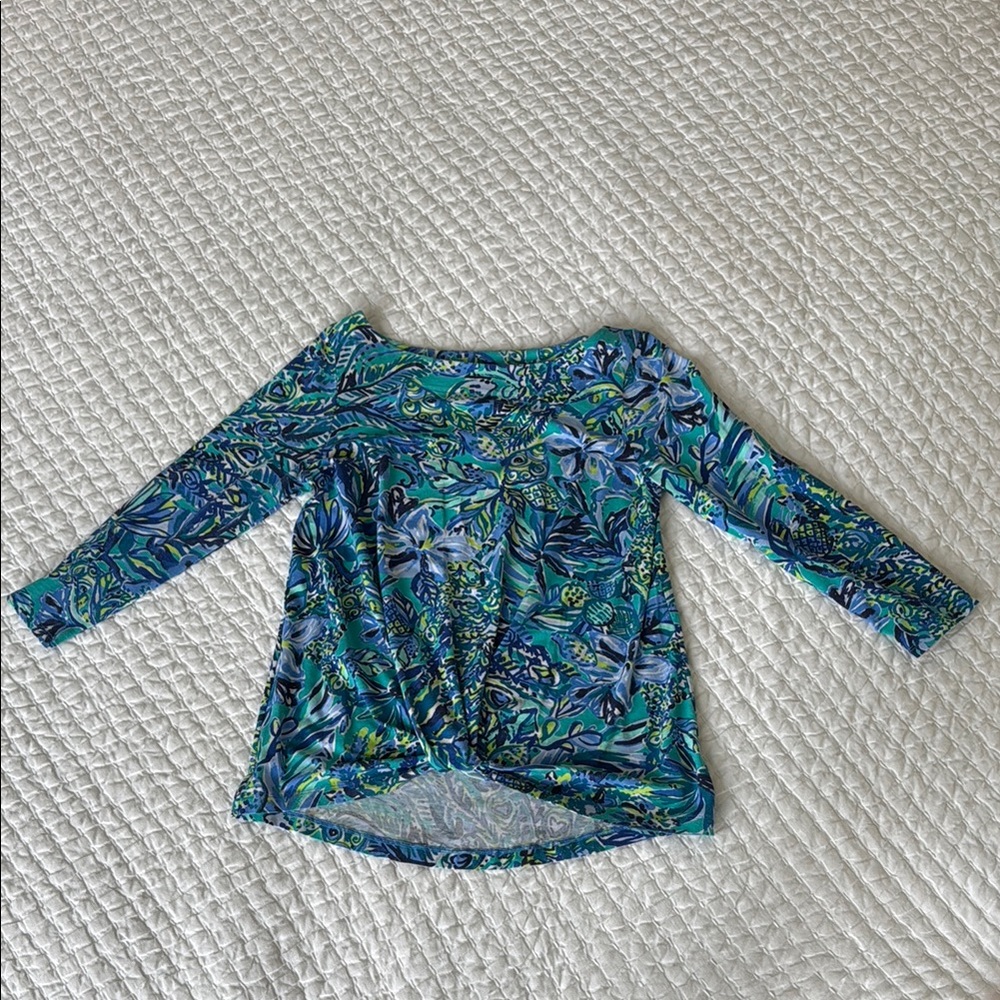 Lilly Pulitzer Peacock Print Women's Top